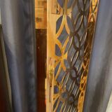Vintage copper screen panel, sculpted, 1970s/80s, metallic color