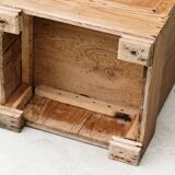 Pitch pine bedside table