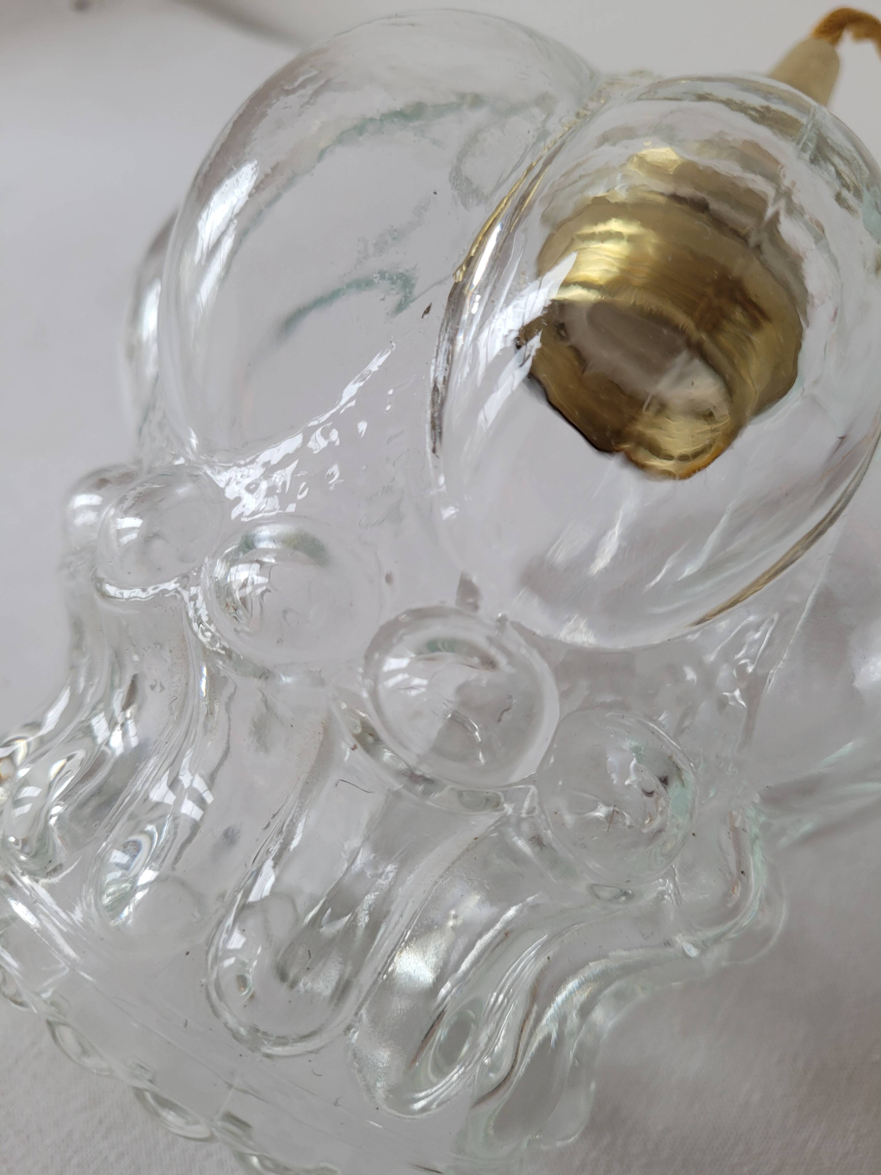 Molded glass pendant light