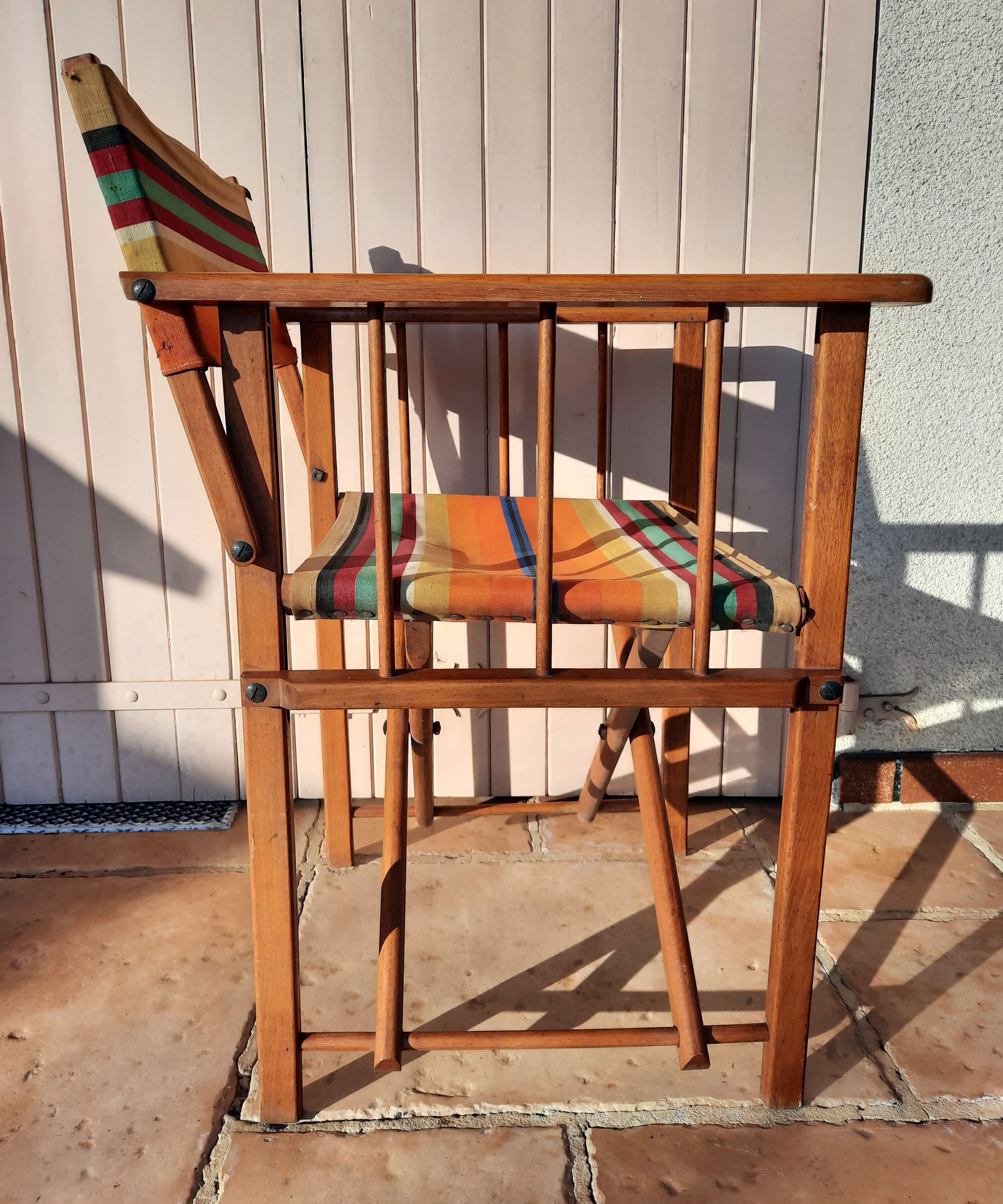 Lot de 5 fauteuils pliants vintage années 60