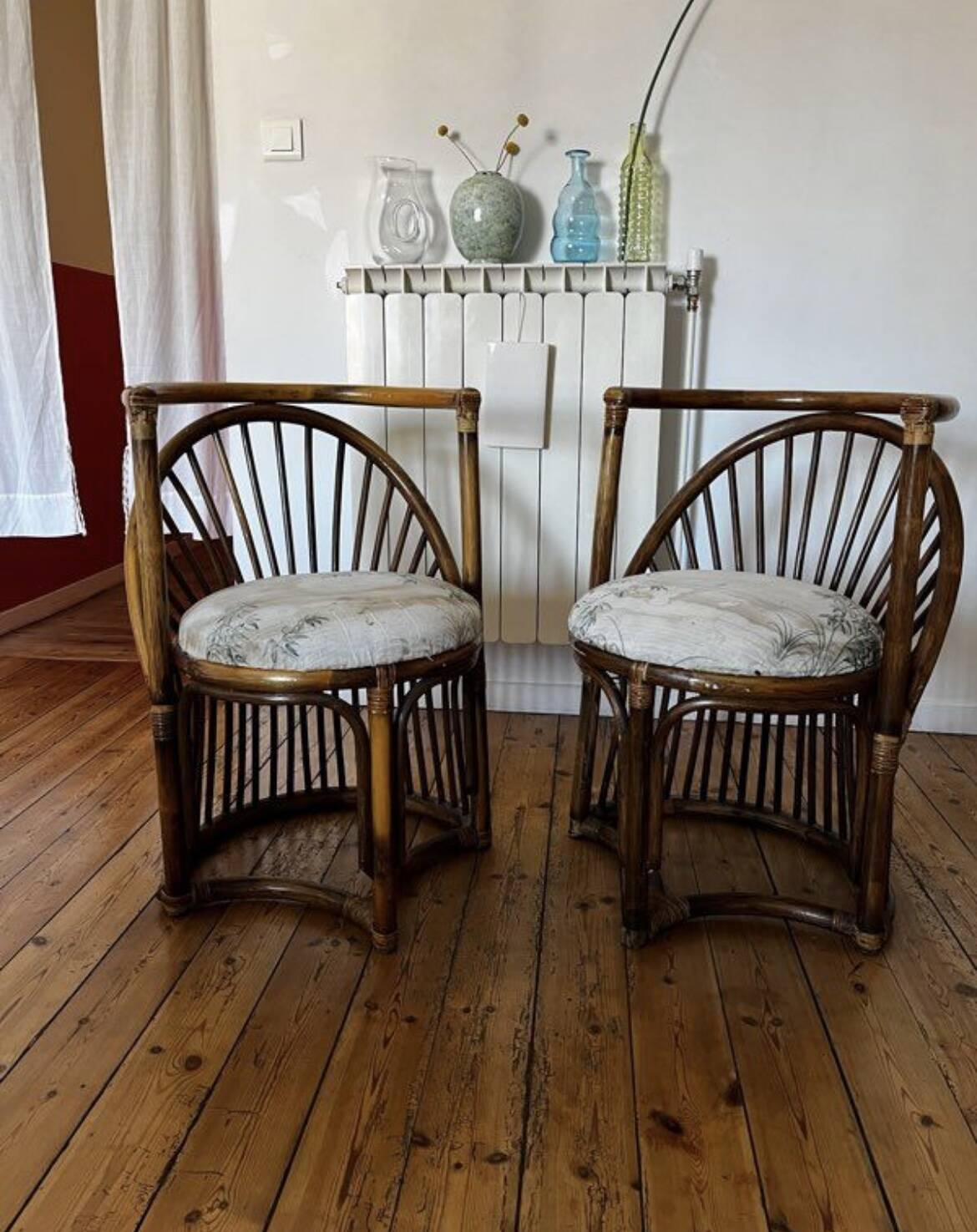 Rattan duo table “head to head”