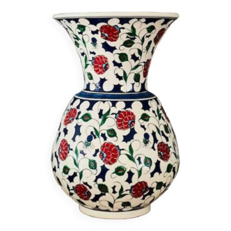 Vase en céramique d'Iznik Turquie peint à la main