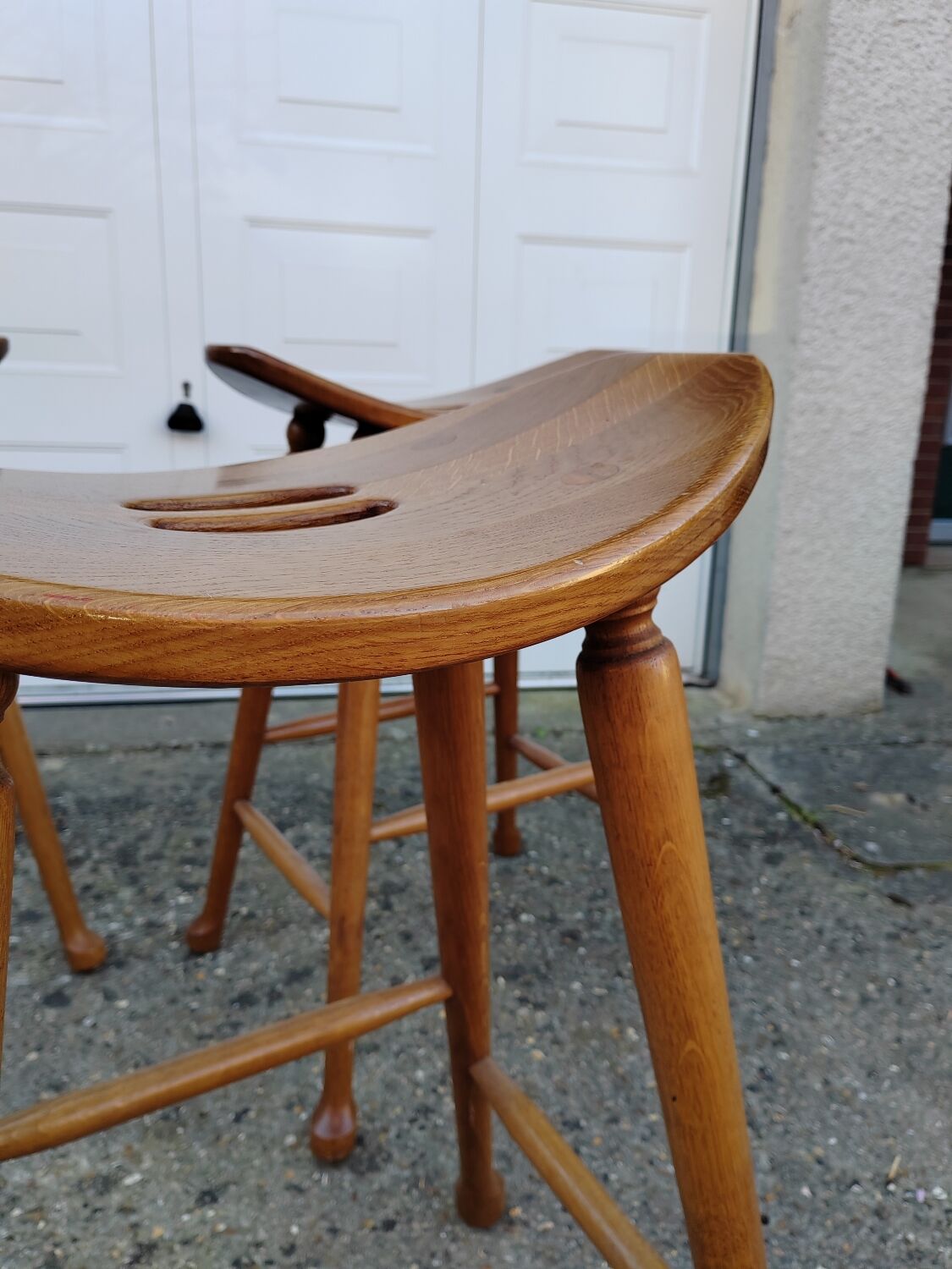 Vintage oak bar stool