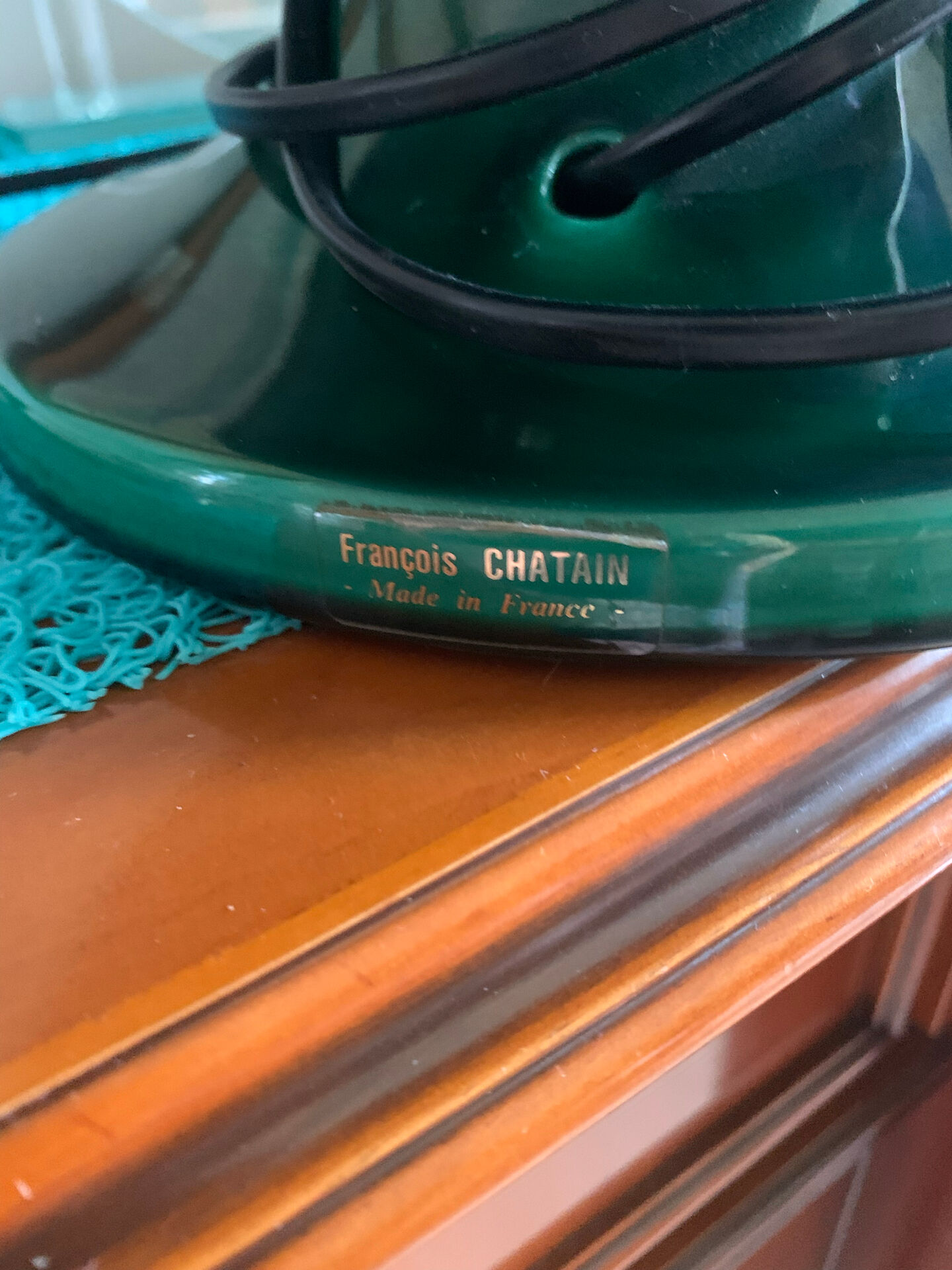 Signed table lamp