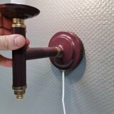 Wall lamp from Swedish Belid 1990s, in a beautiful aubergine purple colour.