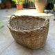 Panier malle rangement vintage osier tressé
