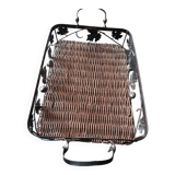Wicker and wrought iron tray