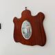 Small vintage free-form beveled mirror from the 60s