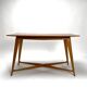 Table basse en bois dans le style de Gio Ponti, Italie, années 1950