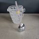 Crystal ice bucket from Bavaria with ice scoop.