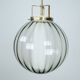 Mid-Century Murano Smoked Glass Chandelier with Opaline Diffuser, Italy '50