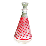 Vintage 70's whiskey decanter with geometric pattern