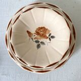 Set of round Digoin serving dishes