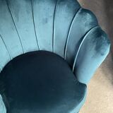 Blue shell armchair