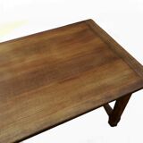 Farm table set and its 2 benches