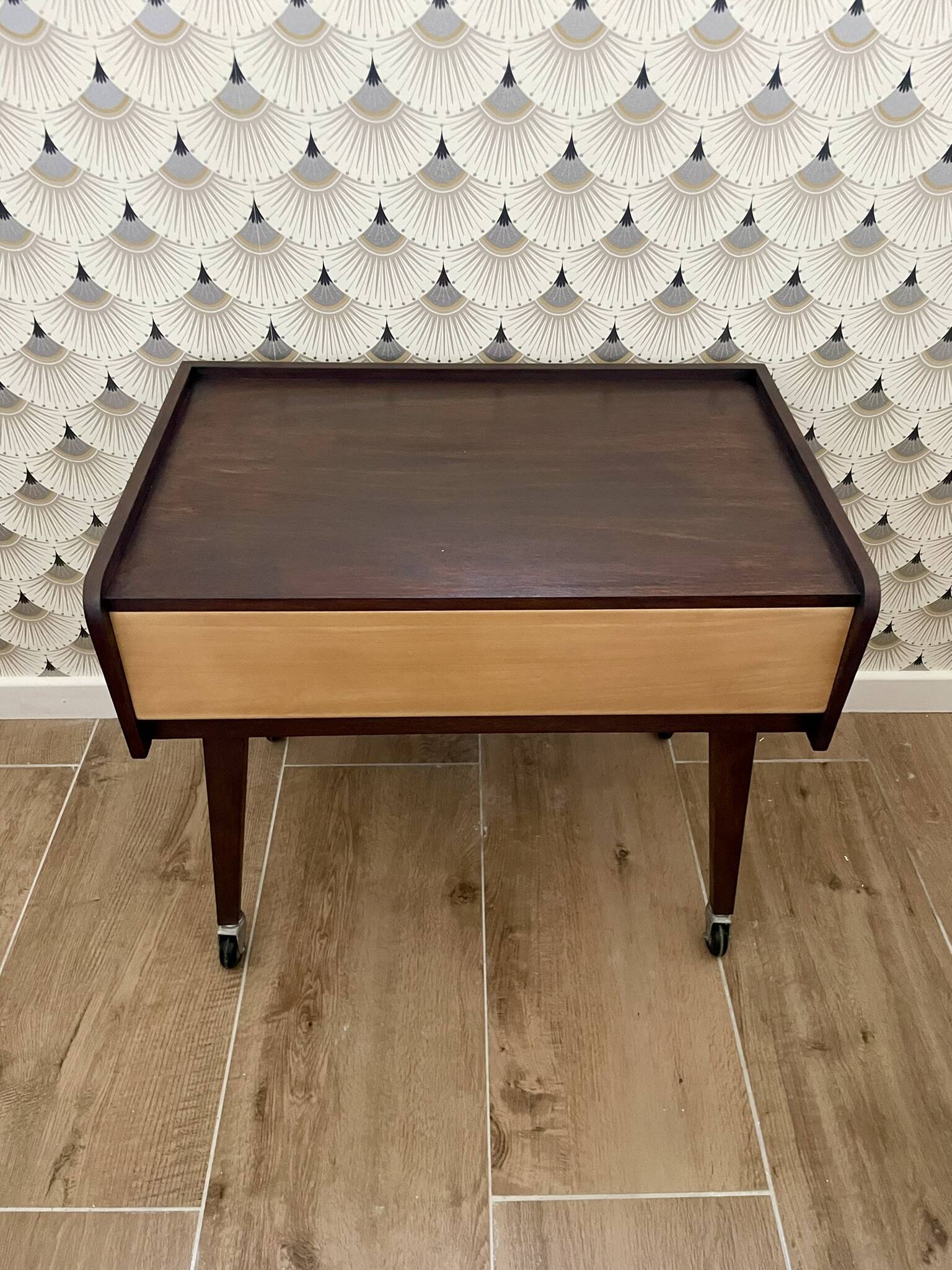1950s wheeled dessert trolley