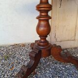 Wooden pedestal table