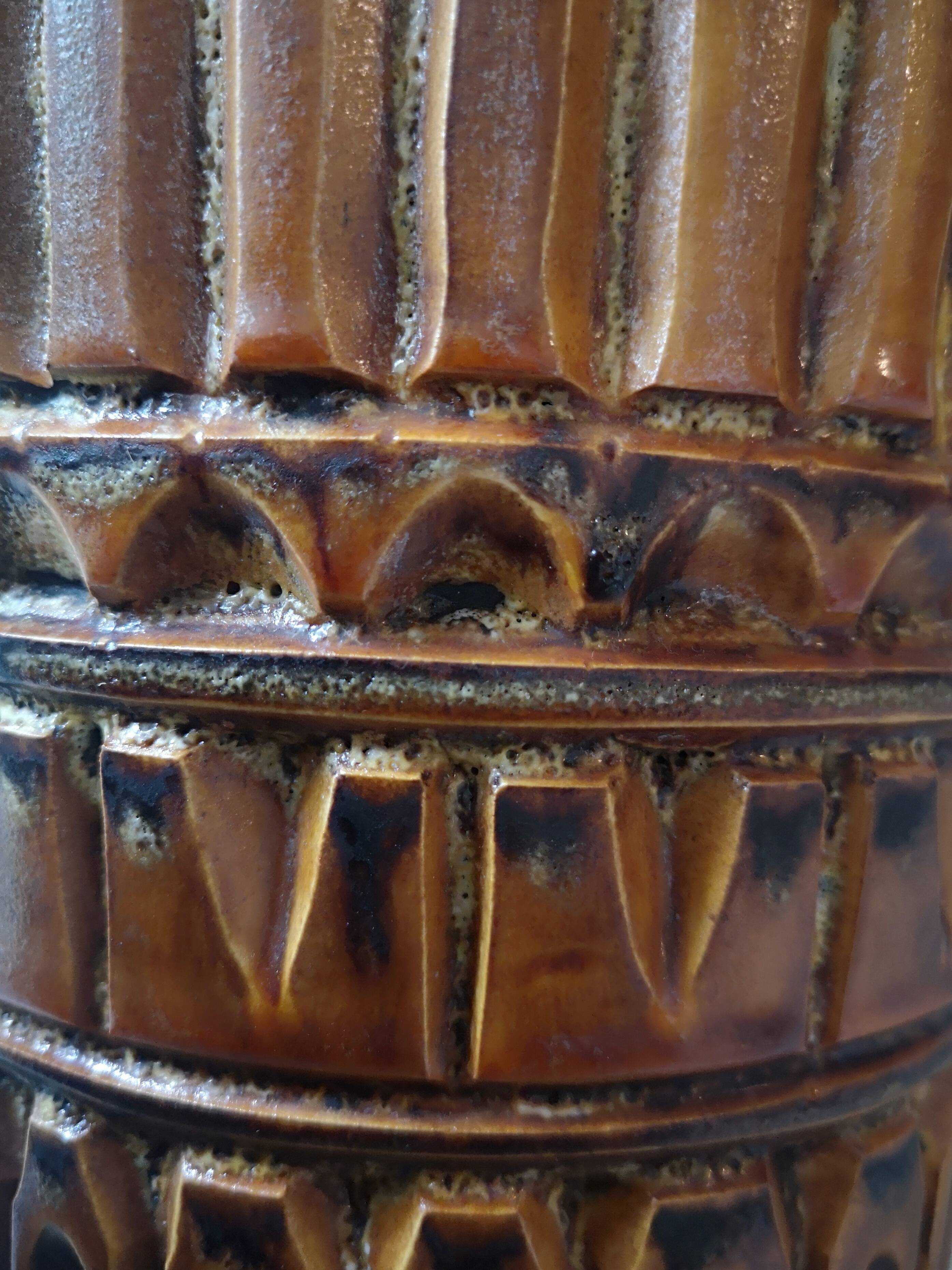 Large ceramic vase signed marius bessone vallauris 1950