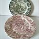 4 Lunéville & Ironstone plates – English Style decor