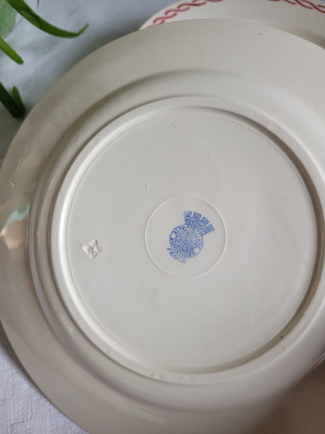 Lot n°2 de 6 assiettes à dessert Germaine de Badonviller