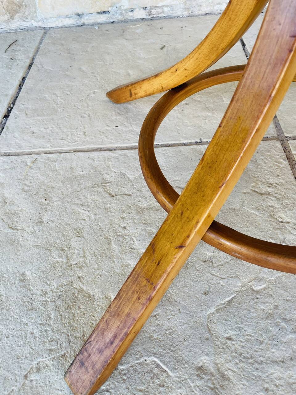 Vintage coat rack on legs by Baumann, circa 60s.