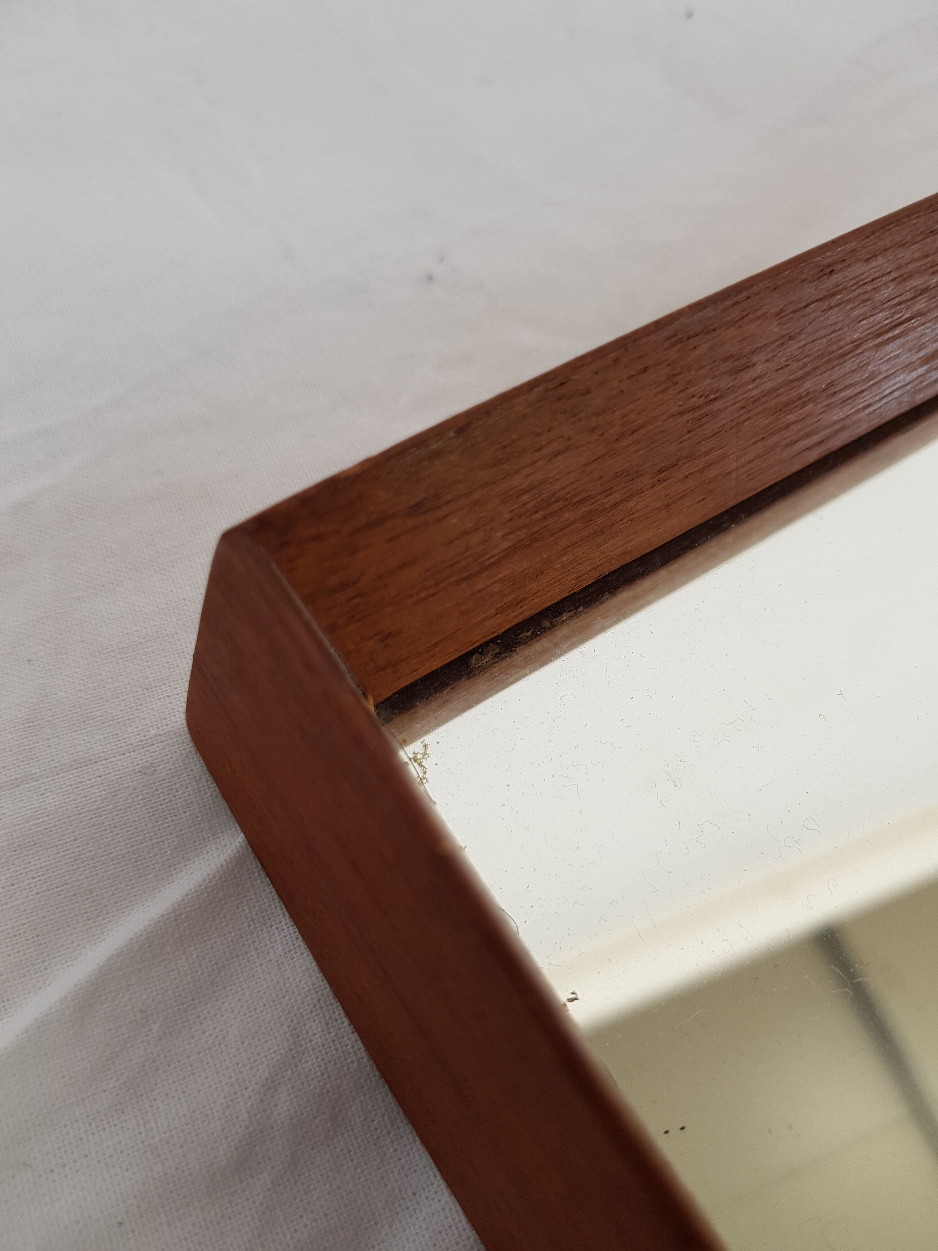 Teak mirror by Aksel Kjersgaard Denmark 1960