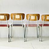 Chaises d'école Bistro, lot de 4