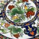 Vintage decorative porcelain plate, Japan