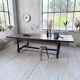 Solid oak table 1900 drapery style XL 280cm with extensions