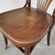 Chaise de salle à manger vintage en bois courbé : fauteuil style Thonet du milieu du siècle