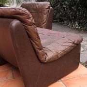 Tranas Sweden patchwork leather heaters by OVERMAN, 1970 Set of 2