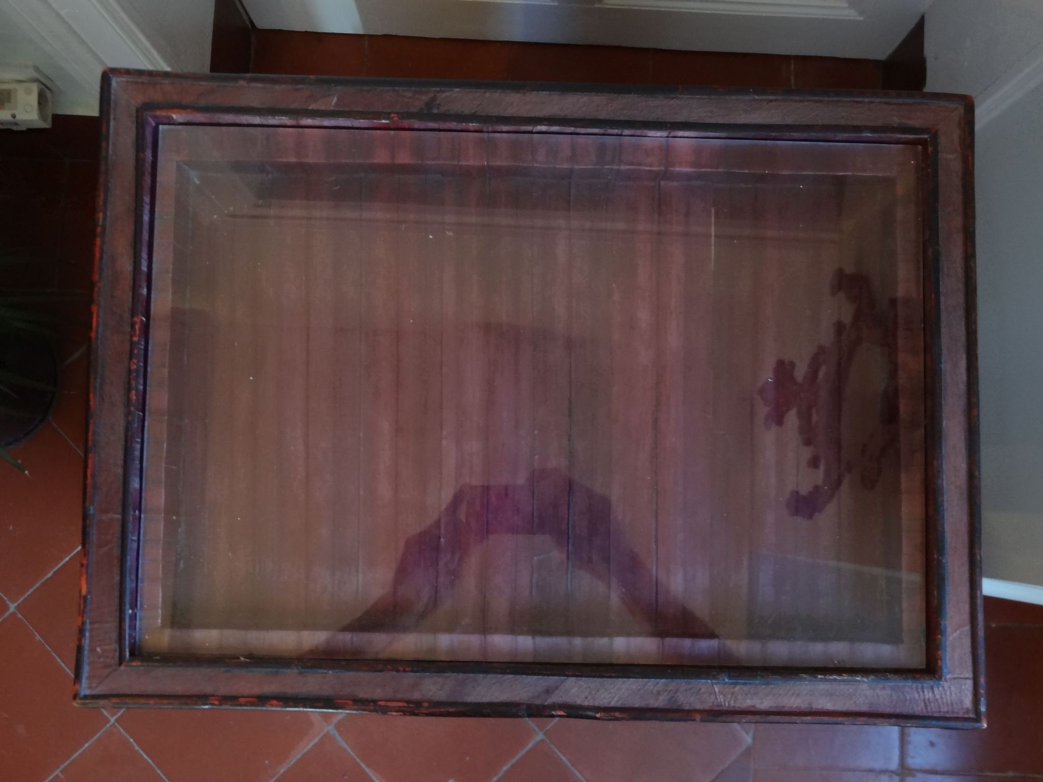 Bali furniture (sideboard) in polychromed banana leaves 54 x 91 x 38 cm