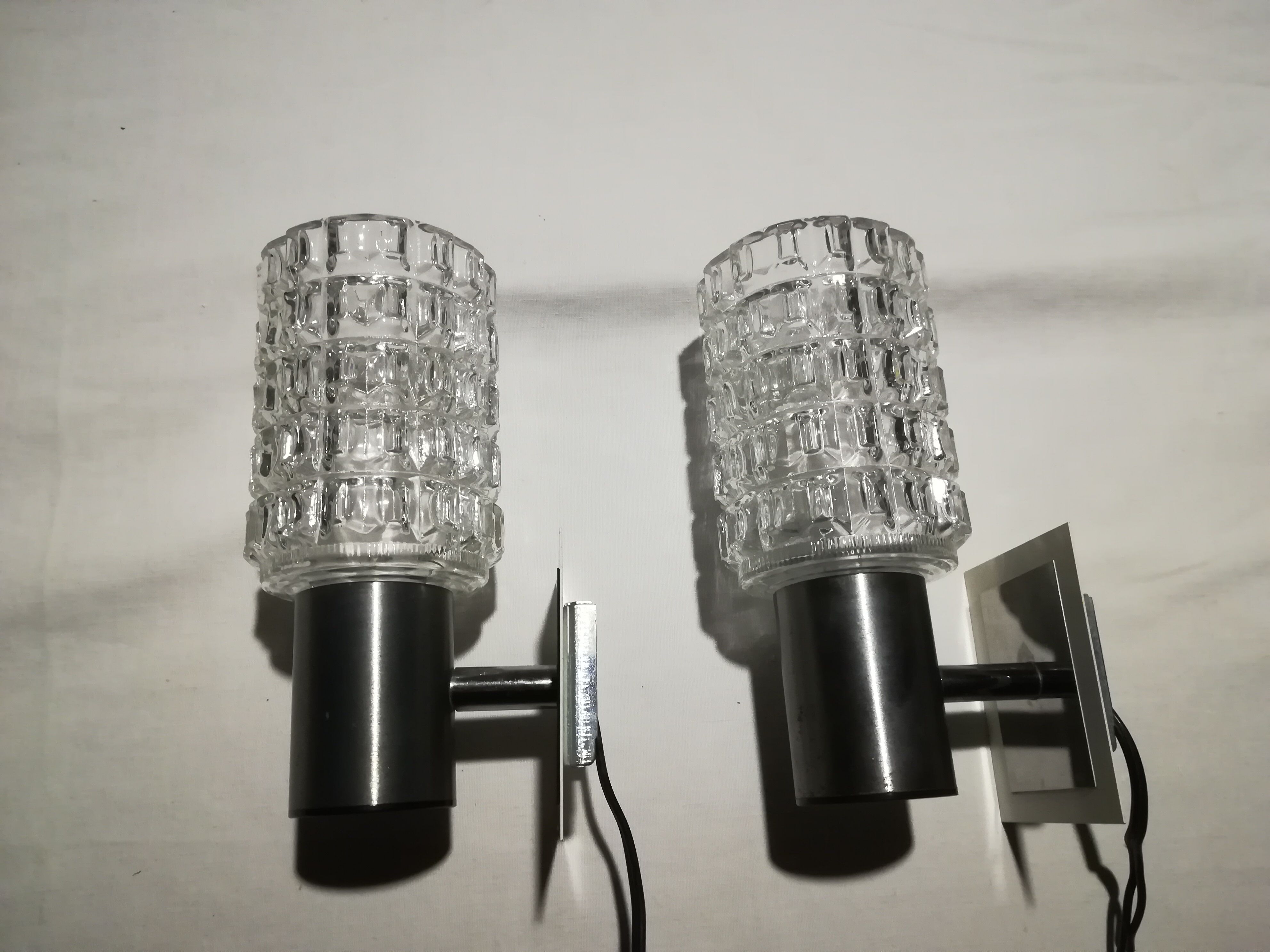 Pair wall lamps 1960