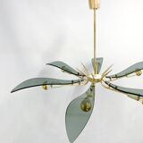 Large Dahlia-style chandelier