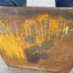 19th century cast iron fireback: bishop blessing the blacksmith's tools