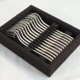 12 forks christofle art deco model boreal by luc lanel