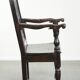 Antique English oak chair / wainscot chair from the 17th century