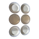 6 plates in Sarreguemines porcelain anchor and knots