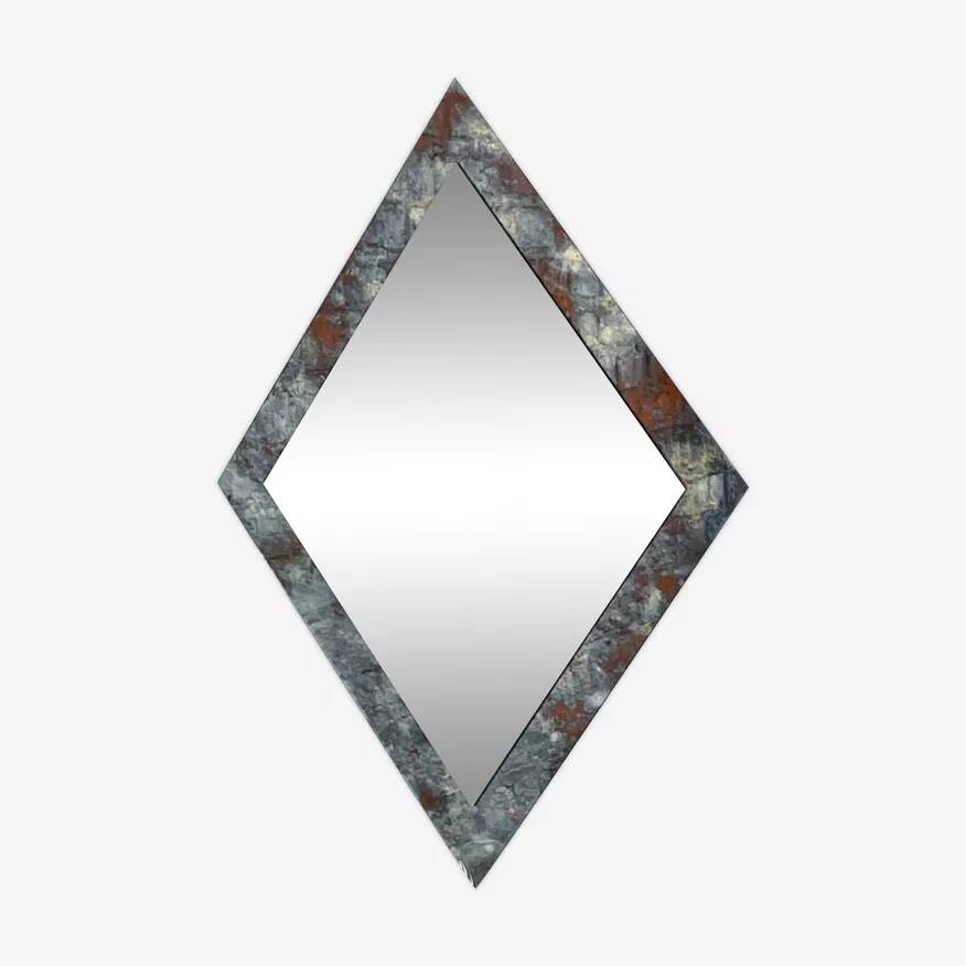 Vintage art deco beveled mirror