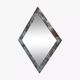 Vintage art deco beveled mirror