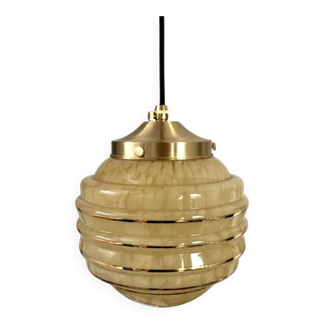 Art Deco globe pendant light