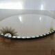 Old oval mirror, beveled, art deco, to put down, 40s 50s