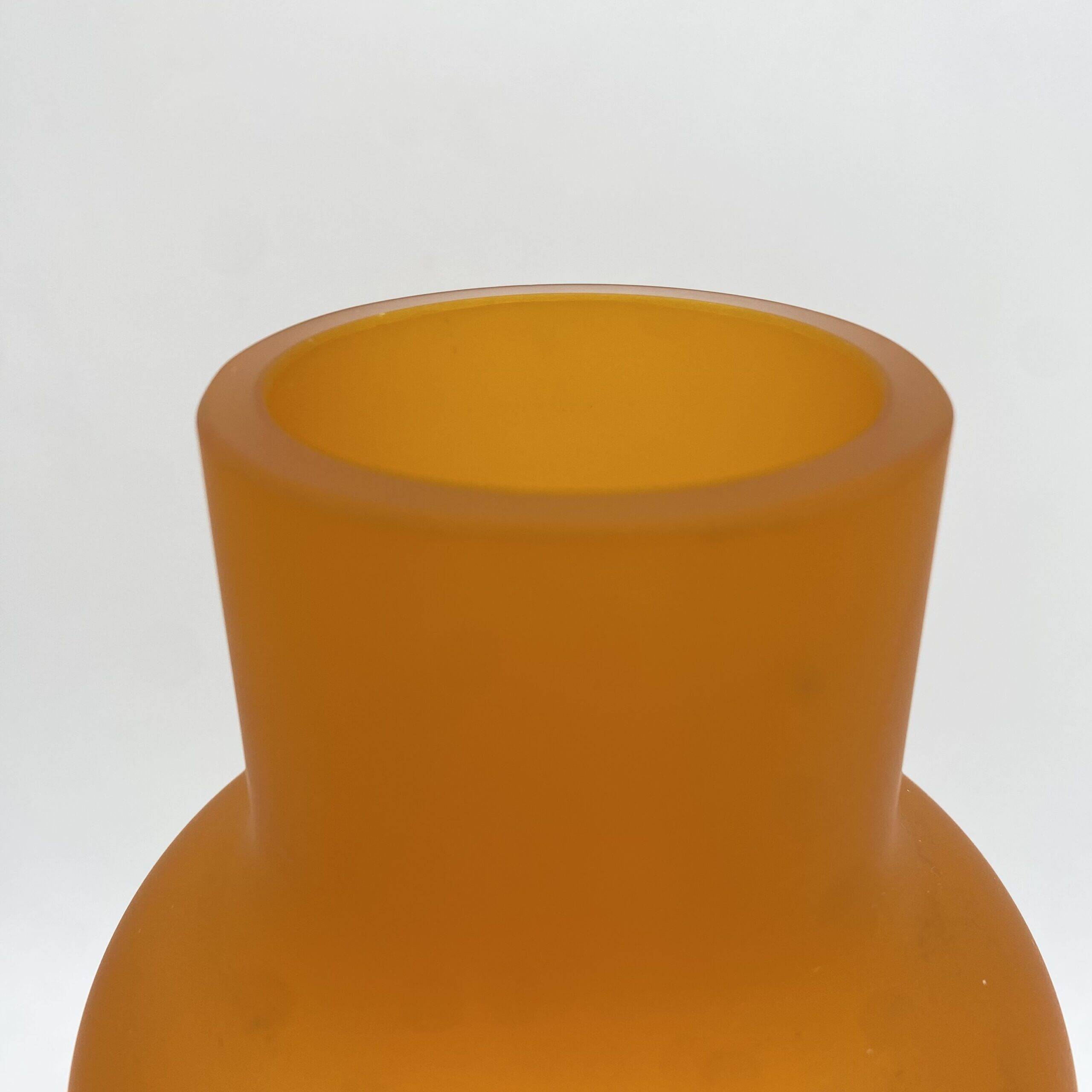 XXL Bottle "Ultra Orange" Murano glass, 1960s