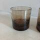 4 bubble glass water glasses