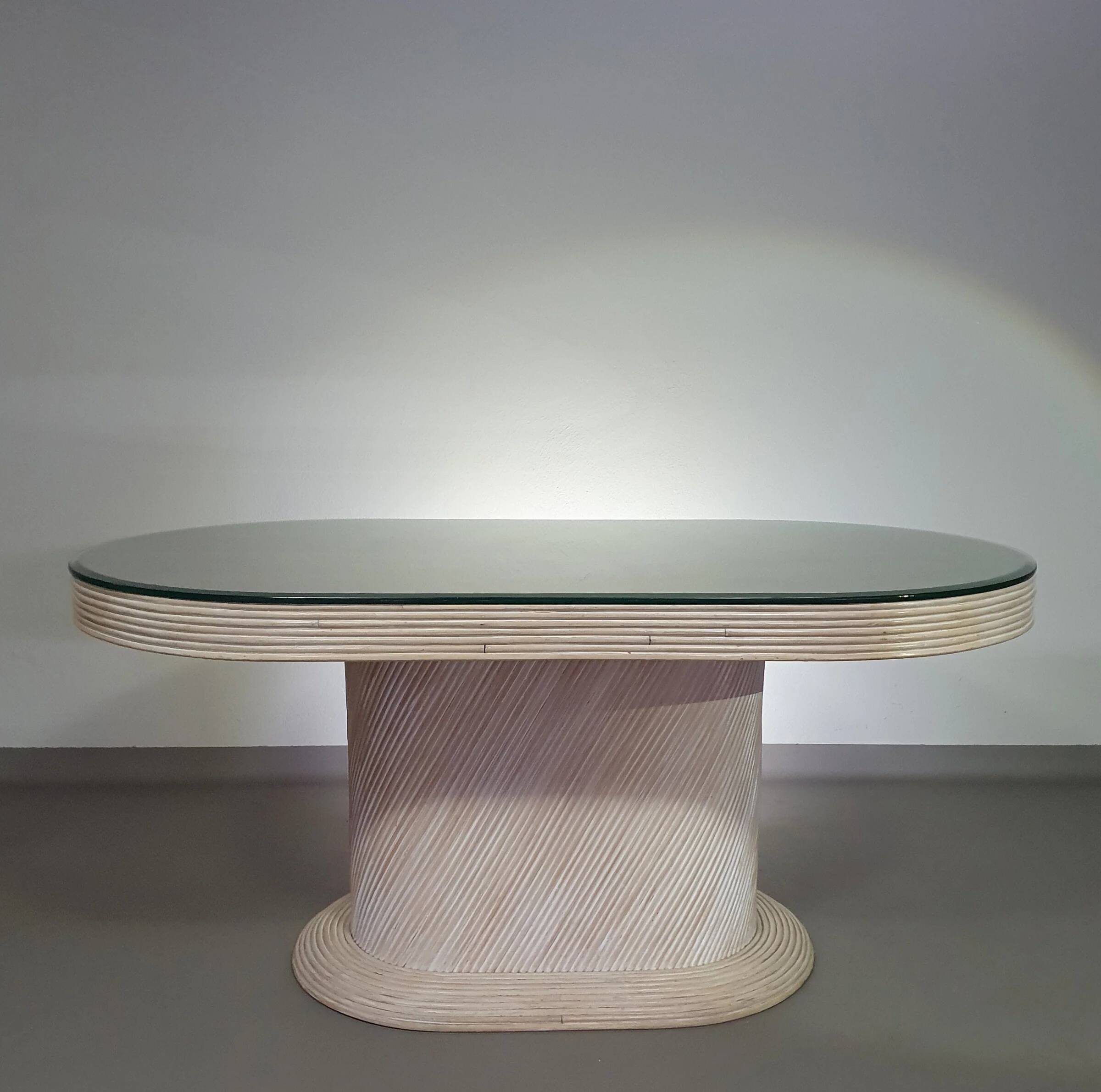Pensil reed / Split reed table / 3 × chair / dining set