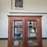 Old oak counter display case