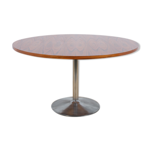 table ronde en palissandre,