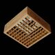 Rare pine wood ceiling flush light by Nordlux / 1970s / Danish Modern Design