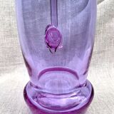 Pichet verre violet vintage
