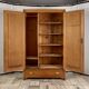 Vintage Wooden Wardrobe, 1930s, Czechoslovakia